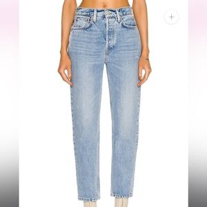 RE/DONE 70S Stove Pipe high rise jeans